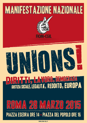 Unions! manifestazione nazionale Fiom-Cgil