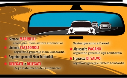 Safety Car - Lombardia. 20 gennaio: Attivo dei quadri e delegati del settore automotive